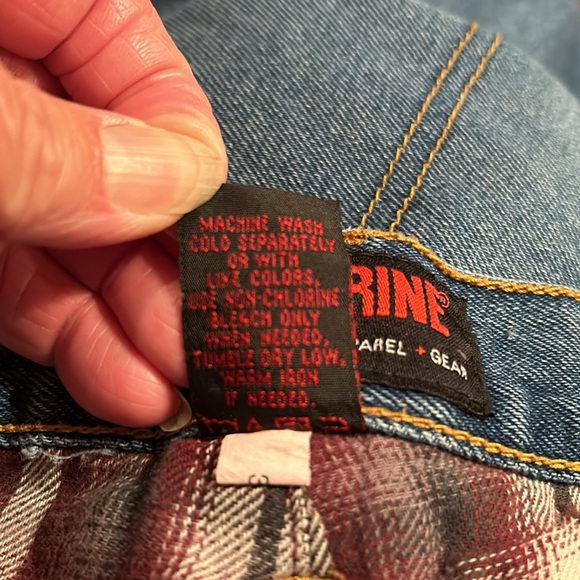 Wolverine 46/32 Flannel lined, Carpenter Style,  Cotton Denim, Jeans - Picture 10 of 10